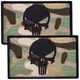 Набор шевронов 2 шт с липучкой Череп Карателя Punisher мультикам 5х8 см вышитый патч нашивка шеврон