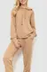 Спорт костюм женский двухнитка, цвет бежевый, 244R009