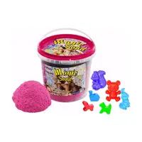 Кинетический песок Strateg Magic Sand розовый с ароматом клубники в ведре 1 кг (372-11)