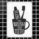 Табличка металлическая Floss and brush your teeth 26х18,5 см (MET_20J003_WH)