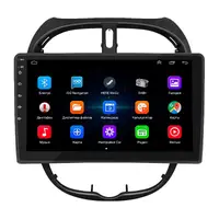 Штатна магнітола Lesko для авто Peugeot 206 1998-2013р. 9" 1/16GB Wi-Fi Optima GPS Android 8.1 Пежо