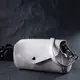 Кожаная женская сумка с треугольным клапаном Vintage 22255 Белая