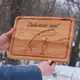 Кухонная доска с гравировкой на подарок