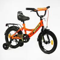 Велосипед дитячий 14" 2-х колісний CORSO MAXIS, з багажником, зібраний на 75%. Orange (143358)