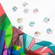 Ткань для одежды Атлас шелк с рисунком, 145 см, 90 гр/м2, нежная, легкая ткань витраж кристалл