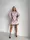 Теплое платье AO095 Пудровое Oversize XL-3XL