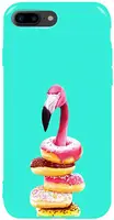 Чехол-накладка TOTO Pure TPU 2mm Print Case Apple iPhone 7 Plus/8 Plus #35 Flamingo Donats Mint