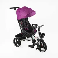 Детский велосипед 3-х колесный 6390 BestTrike Oscar поворотное сиденье фара музыкальная. Crimson (168055)