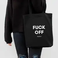 Екосумка "F*ck off", Чорний, англійська
