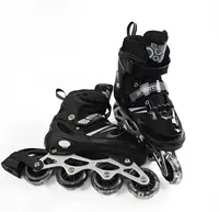 Роликові ковзани Best Roller 937-М колеса PVC світяться. Black (розмір 34-38) (173855)