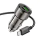 Адаптер автомобильный HOCO Type-C cable Spacious  car charger set Z52 |1USB/1Type-C, 38W/3A, PD/QC|