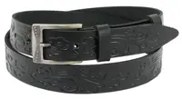 Женский кожаный ремень Skipper 1270-35 черный 3,5 см