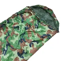 Спальний мішок зимовий до -20° широкий 200*70 см з капюшоном спальник ковдра з чохлом для перенесення Камуфляж