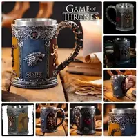 Кружка Гра престолів RESTEQ 600 мл — чашка Game of Thrones із нержавіючої сталі та смоли