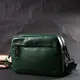 Модная женская сумка кросс-боди из натуральной кожи Vintage 22296 Зеленая