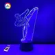 3D ночник "Каратист" (УВЕЛИЧЕННОЕ ИЗОБРАЖЕНИЕ) + пульт ДУ + сетевой адаптер+ батарейки (3ААА)    3DTOYSLAMP