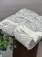 Плед двосторонній мусліновий євро L&M Home Textiles 20289 200х220 см світло-сірий