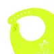 Детский нагрудник-слюнявчик CUMENSS "Мультяшки" Light Green силиконовый с карманом для малышей кормления