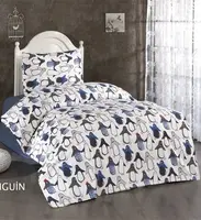 Penguen фланелевая постель. Полуторный размер. Belizza Турция.