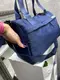 Синяя - 39x25x16 см - стильная и практичная спортивно-дорожная сумка из непромокаемой ткани - размер S (5148)