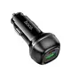 Адаптер автомобильный HOCO Rank dual port car charger Z58A |1USB/1Type-C, 48W/3A, PD30W/QC|