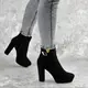 Женские ботильоны на каблуке Fashion Jonah 1421 39 размер 24,5 см Черный