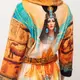 Халат женский из плюшевого велюра эксклюзивный Egypt 18364 2XL-3XL