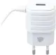 Сетевое зарядное устройство INKAX CD-09 Travel charger Type-C cable 1USB 2.1A White