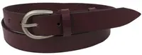 Жіночий ремінь шкіряний Skipper марсала, ширина 2,5 см