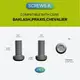 Клипса карманная титановая Civivi T001C с титановыми винтами