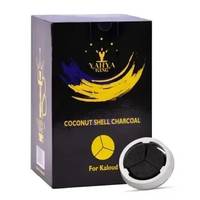 Уголь из кокосовой скорлупы Yahya King Kaloud для кальяна - 1 кг/72 штук в упаковке