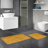 Набор ковриков для ванной Arya Damaks AR-A107216-Mustard 2 предмета горчичных