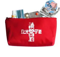 Плотная сумочка ORGANIZE для хранения лекарств 11*18 см (красный)