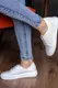 Кеды женские Fashion Amber 3116 40 размер 25,5 см Белый