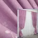 Шторы (2шт.1х2,7м.) из ткани лён. Цвет розовый. Код 1021ш 31-468