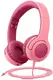 Детские проводные наушники с микрофоном Picun Q2 Rose