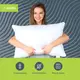 Подушка Aloe Vera 50х70 см IDEIA c пропиткой ткани экстрактом Алоэ Вера антиаллергенная белая с молнией