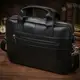 Деловая кожаная сумка для ноутбука Vintage 20680 Черный