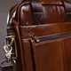 Деловая мужская сумка кожаная Vintage 14789 Коричневая