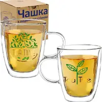 Кружка с двойными стенками SNT Tea time 202-24 380 мл