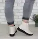 Женские бежевые зимние ботинки с двумя молниями по бокам. беж