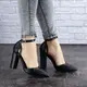 Туфли женские на каблуке Fashion Clifford 1756 37 размер 24 см Черный