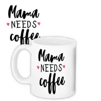 Кружка с принтом Mama needs coffee 330 мл (KR_18A007)
