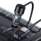 Адаптер автомобильный USAMS Digital Display Fast Car Charger US-CC213 C40 |3USB/2Type-C, 165W|
