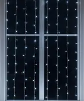 Новорічна гірлянда штора 1,5х1,5 м 64 LED білий провід Білий ZWM1564LEDW