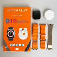 Комплект Big 2.20 - Watch Ultra 9 / Навушники Pro 6 / 3 ремінці (Помаранчевий)