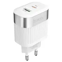 Адаптер сетевой HOCO Prominent C58A |1USB/1Type-C, QC 3.0/PD 20W, 3A|