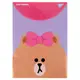 Папка-конверт на кнопке А4 YES Line Friends 492076 33х24 см