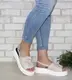 Женские бежевые босоножки на платформе беж