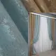 Комбинированные (2шт. 1,2х2,7м.) шторы. Цвет медово-золотистый с бирюзовым. Код 014дк (1205-1292ш) 10-944